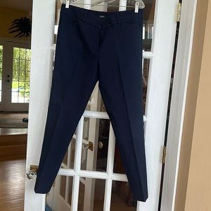 Loft Marisa skinny navy dress pant